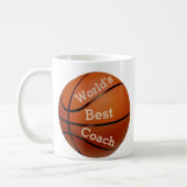 Dank-Trainer-personalisierte Basketball-Tassen Kaffeetasse (Links)