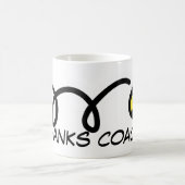 Dank-Trainer! Tennis-Tasse Kaffeetasse (Mittel)