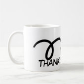 Dank-Trainer! Tennis-Tasse Kaffeetasse (Links)