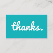 DANK | trendy bunt danke Ihnen Visitenkarte (Vorderseite)