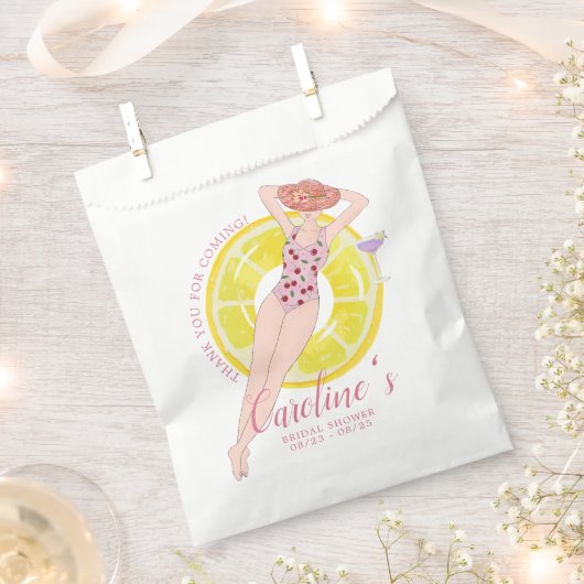 Dank Tropical Beach Brautparty Bachelorette Geschenktütchen (Ausgeschnitten)