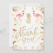 Dank tropischer Dekoration Einladung (Vorderseite)