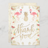 Dank tropischer Dekoration Einladung (Vorne/Hinten)