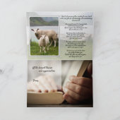 Dank und Anerkennung für die Pastoren für Schafe u Karte (Innenseite)