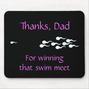 Dank, Vater… für das Gewinnen dieses Swim-Treff Mousepad