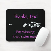 Dank, Vater… für das Gewinnen dieses Swim-Treffens Mousepad (Mit Mouse)