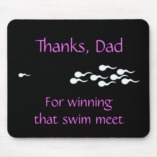 Dank, Vater… für das Gewinnen dieses Swim-Treffens Mousepad (Vorne)
