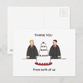 Dank von beiden Gerüchten Postkarte (Vorne/Hinten)