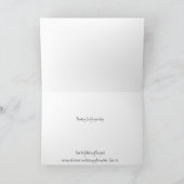 Dank Winter Szene einer Waldbibel-Schrift Karte (Innenseite)