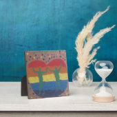 Dank Yeshaya hatten sie die Regenbogenhochzeit Fotoplatte (InSitu)