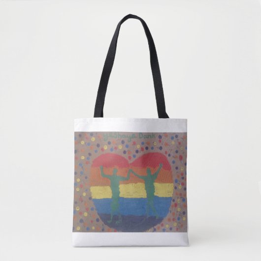 Dank Yeshaya hatten sie die Regenbogenhochzeit Tasche (Vorderseite)