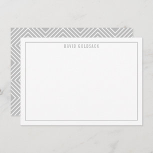 DANK YOU BAR MITZVAH Moderner einfacher Name Blass Dankeskarte