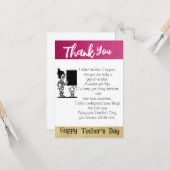 Dankbar an den Lehrer Karte (Vorderseite/Rückseite Beispiel)