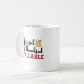 Dankbar an die Billable - Erntedank der Anwälte Kaffeetasse (Vorderseite Links)