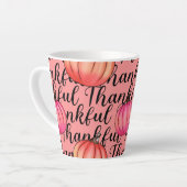 Dankbar an Pink Pumpkins Milchtasse (Linke Ecke)