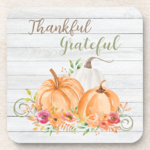 Dankbar | Autumn Fall Pumpkin Watercolor