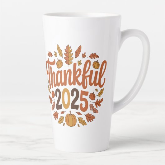 Dankbar Autumn Pumpkin Erntedank Tasse 2025 (Rechts)