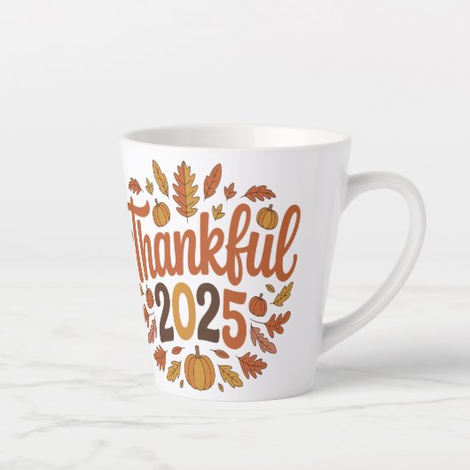 Dankbar Autumn Pumpkin Erntedank Tasse 2025 (Rechts)