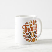 Dankbar Autumn Pumpkin Erntedank Tasse 2025 (VorderseiteRechts)