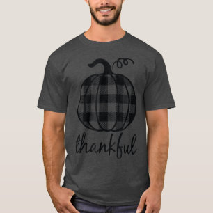 Dankbar Buffalo Kariert Pumpkin Erntedank Family T-Shirt