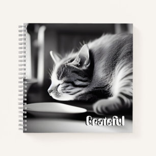 Dankbar - Calm Cat Dankbarkeit Journal Notizblock