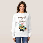 Dankbar - Damen Basic Sweatshirt (Vorne ganz)