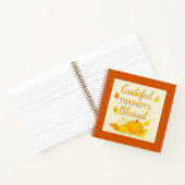 Dankbar. Dankbar. Gesegnet. — Aquarellfarben-Herbs Notizblock (Innenseite)