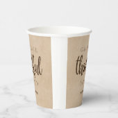 Dankbar dankbar gesegnet Brown Pappbecher (Rechts)