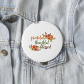 Dankbar, dankbar, gesegnet button (Beispiel)