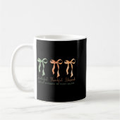 Dankbar Dankbar Gesegnet Christlicher Herbst Dankf Kaffeetasse (Links)