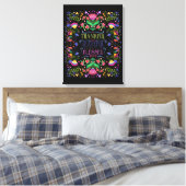 Dankbar, dankbar, gesegnet | Diese Kunst anpassen Leinwanddruck (Insitu (Schlafzimmer))