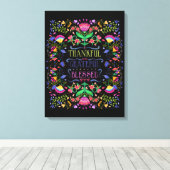 Dankbar, dankbar, gesegnet | Diese Kunst anpassen Leinwanddruck (Insitu (Holzboden))