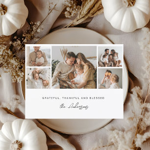 Dankbar Dankbar Gesegnet Familie Erntedankfest Postkarte