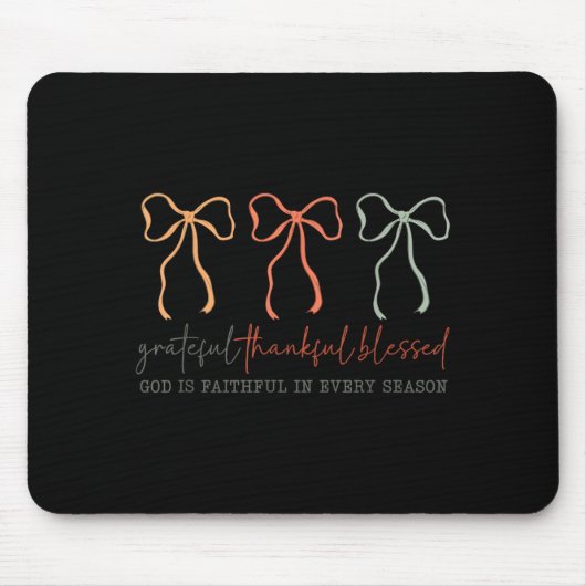Dankbar Dankbar Gesegnet Gottes Treuer Christ Mousepad (Vorne)
