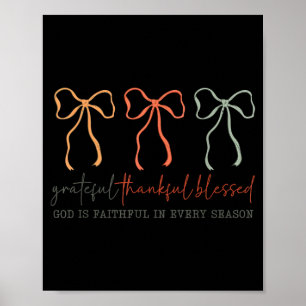 Dankbar Dankbar Gesegnet Gottes Treuer Christ Poster