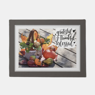 dankbar dankbar gesegnet Herbst Inspiration Fußmatte