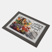 dankbar dankbar gesegnet Herbst Inspiration Fußmatte (Schrägansicht)