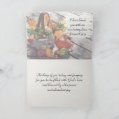 dankbar dankbar gesegnet Herbst Inspiration Karte (Innenseite)