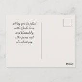 dankbar dankbar gesegnet Herbst Inspiration Postkarte (Rückseite)