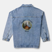 "Dankbar, Dankbar, Gesegnet" Jeansjacke (Rückseite)