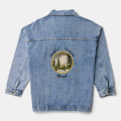 "Dankbar, Dankbar, Gesegnet" Jeansjacke (Rückseite)