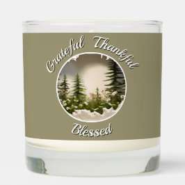 "Dankbar, dankbar, gesegnet" Kerze