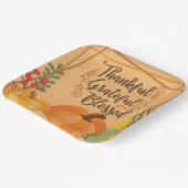 Dankbar, dankbar, gesegnet pappteller (Gewinkelt)