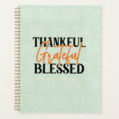 Dankbar, dankbar, gesegnet planer (Vorderseite)