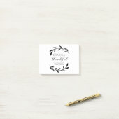 Dankbar dankbar gesegnet post-it klebezettel (Auf Schreibtisch)