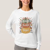 Dankbar Dankbar gesegnet Pumpkin Kitchen | Fall A T-Shirt (Vorderseite)