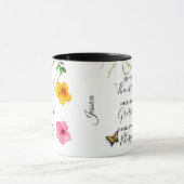 Dankbar, dankbar, gesegnet Script Nature Tasse (Zentrum)