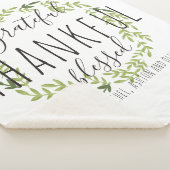 Dankbar, dankbar, gesegnet Sherpa Blanket Sherpadecke (3/4)