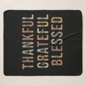 Dankbar, dankbar, gesegnet sherpadecke (Vorderseite (Horizontal))