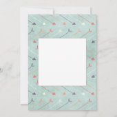 "Dankbar, dankbar, gesegnet" türkisblau Karte (Rückseite)